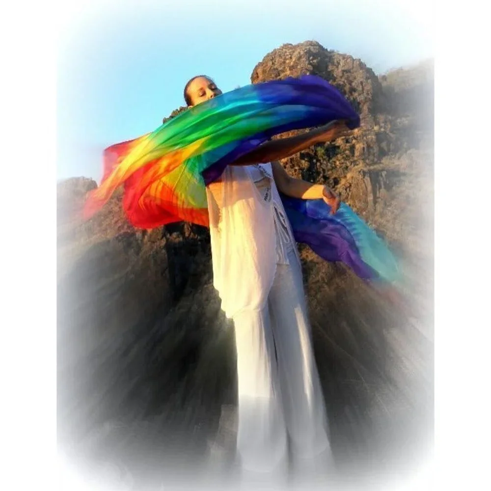 BFA 7 Color Biblical Rainbow God's Promise 100% Silk 108